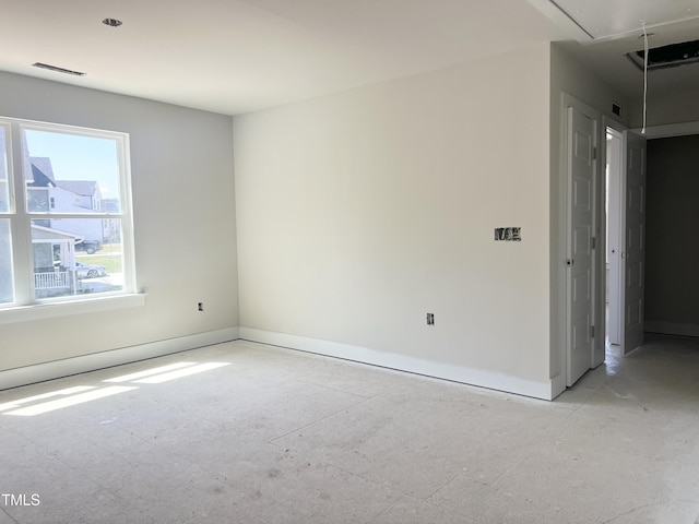 212 Fast Pitch Ln, Four Oaks, NC 27524 - unfurnished room featuring attic access and baseboards