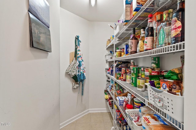 view of pantry