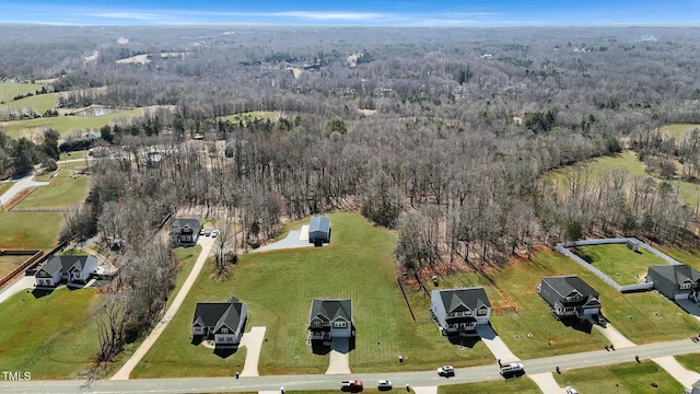 1318 Reading Ct, Burlington, NC 27217 - bird's eye view featuring a view of trees