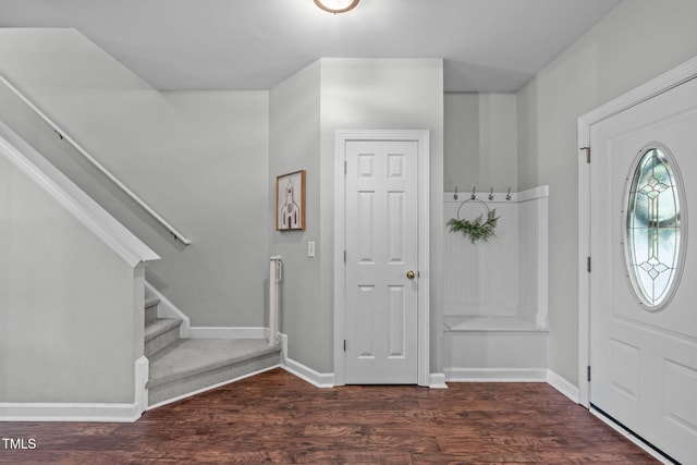 533 E Maple Ave, Holly Springs, NC 27540 - foyer entrance with wood finished floors and stairs