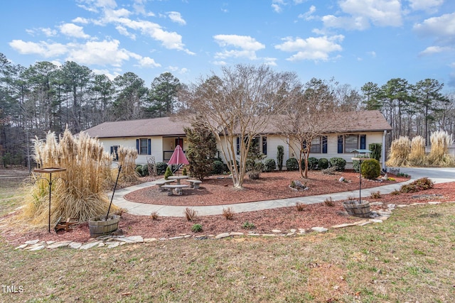 view of ranch-style house