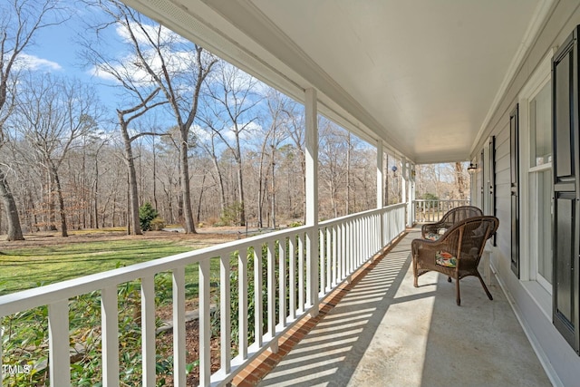 view of balcony