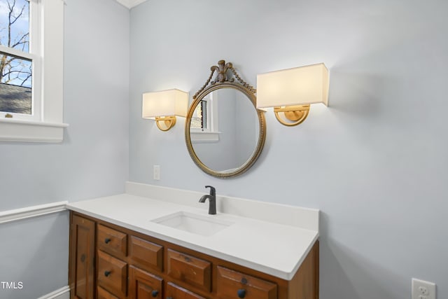 bathroom with vanity