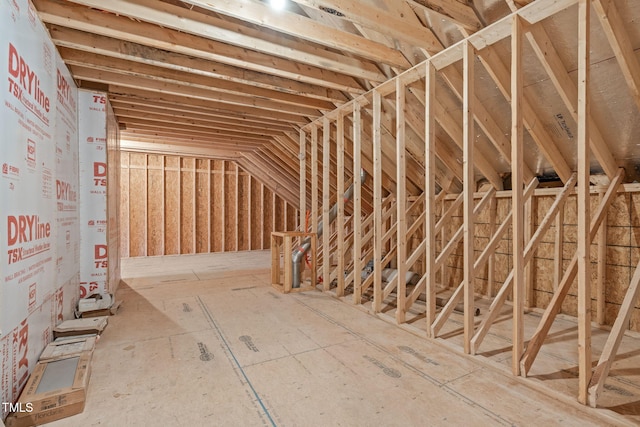 view of attic