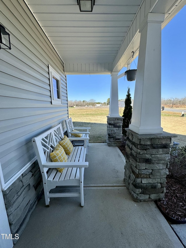 view of patio / terrace featuring a porch