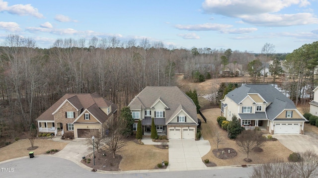 birds eye view of property