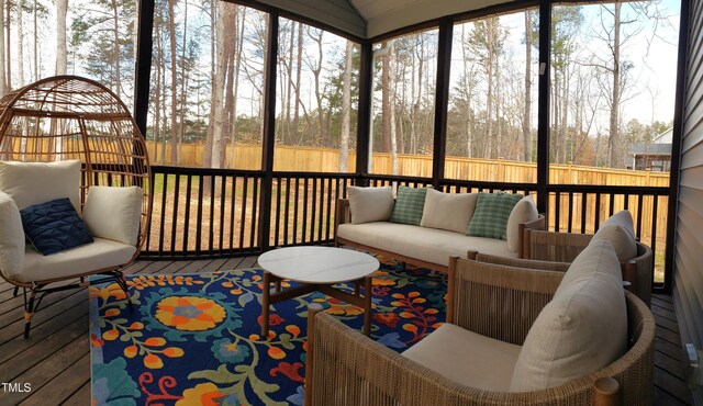 view of sunroom / solarium