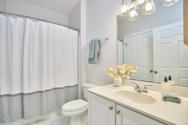 full bath featuring toilet and vanity