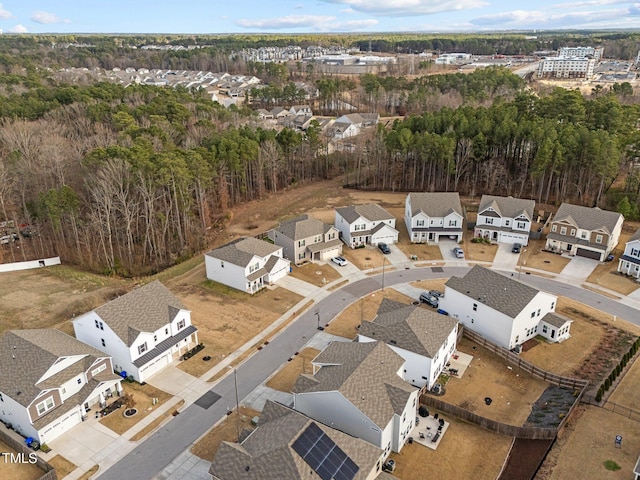 drone / aerial view featuring a residential view