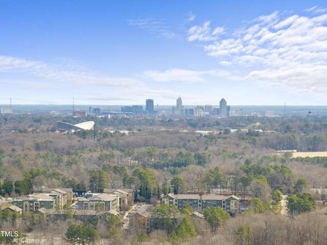 bird's eye view featuring a city view