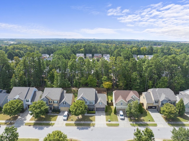 bird's eye view with a residential view