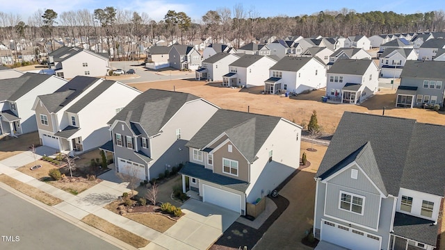 bird's eye view with a residential view