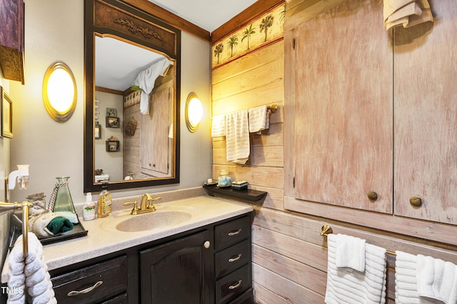 bathroom with vanity