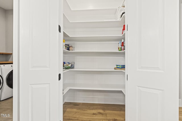 pantry with washer / dryer