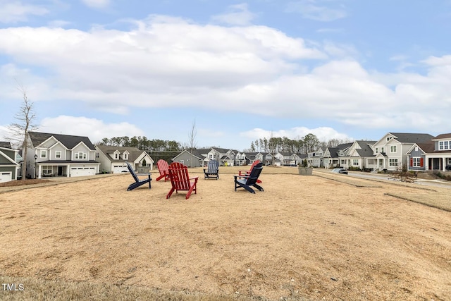 view of play area featuring a residential view