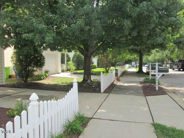 exterior space with sidewalks