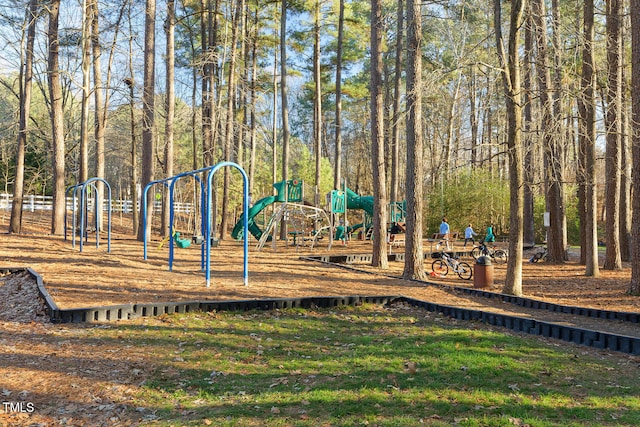 view of communal playground