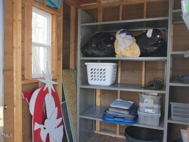 view of storage room