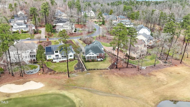 drone / aerial view featuring a residential view