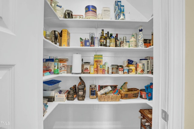 view of pantry