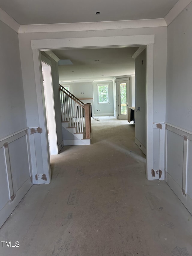 108 Pointe Park Cir, Holly Springs, NC 27540 - hall with stairs