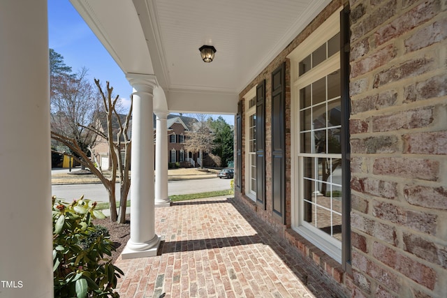 view of patio / terrace with covered porch