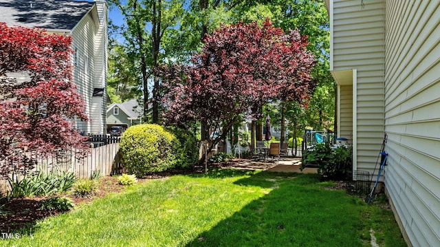 6509 Virgilia Ct, Raleigh, NC 27616 - view of yard featuring fence