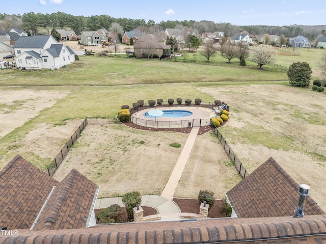 birds eye view of property featuring a residential view