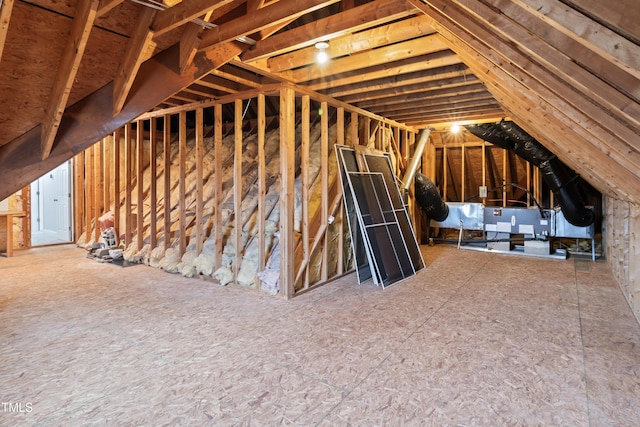 view of attic