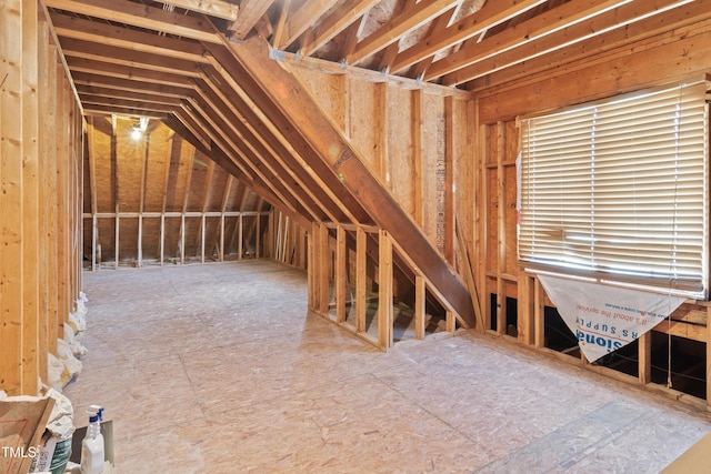 view of attic