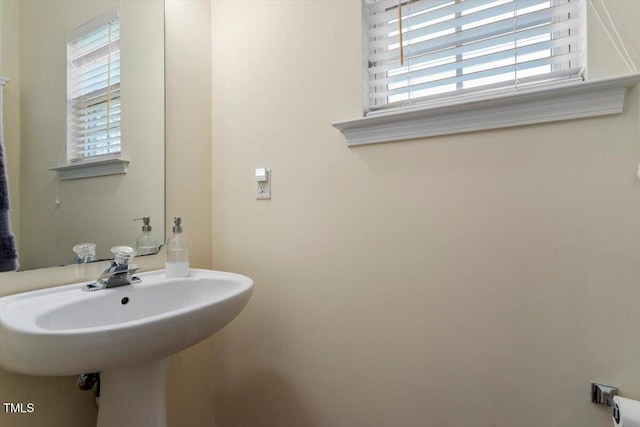 bathroom with a sink