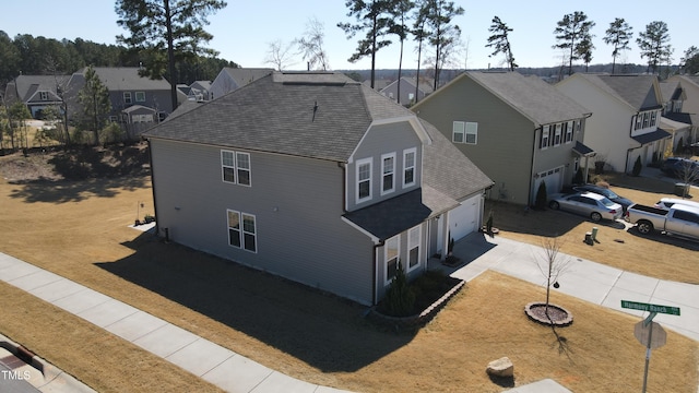 birds eye view of property featuring a residential view