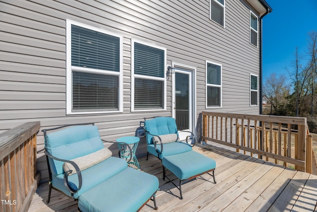 90 Rigsby Ave, Four Oaks, NC 27524 - view of wooden terrace
