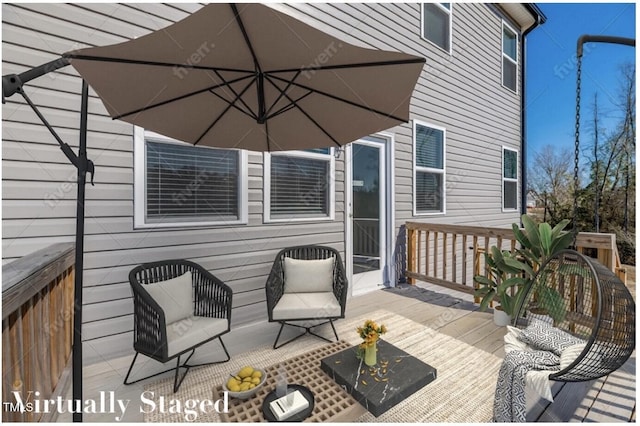 90 Rigsby Ave, Four Oaks, NC 27524 - view of deck