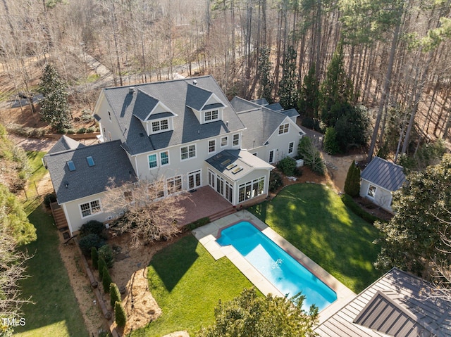 birds eye view of property