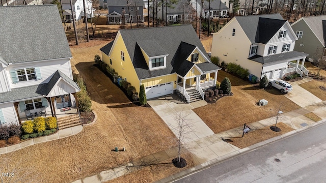 drone / aerial view featuring a residential view