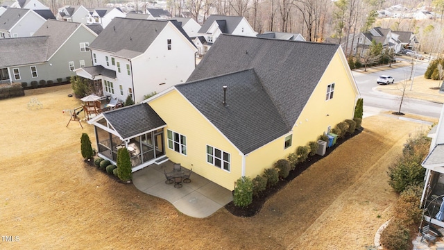 birds eye view of property featuring a residential view