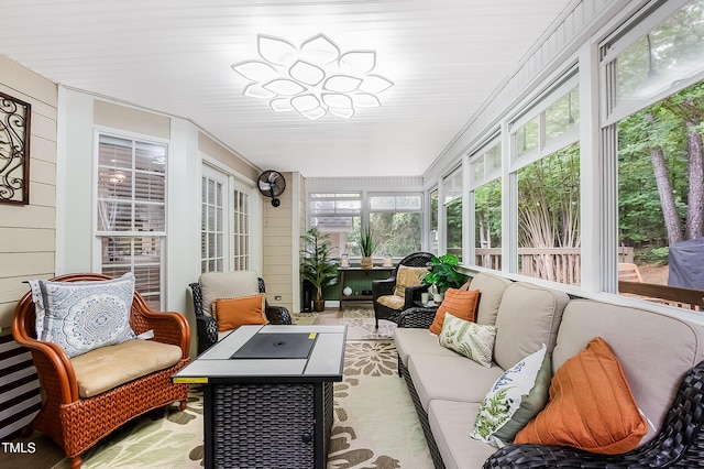 view of sunroom / solarium