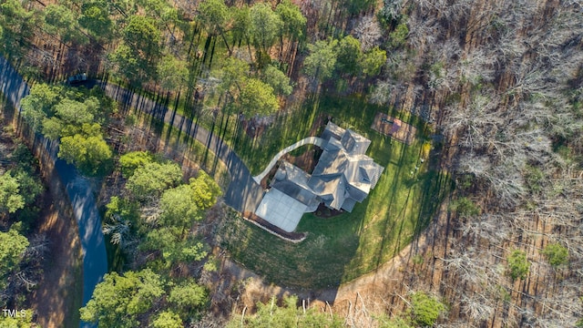 aerial view with a view of trees