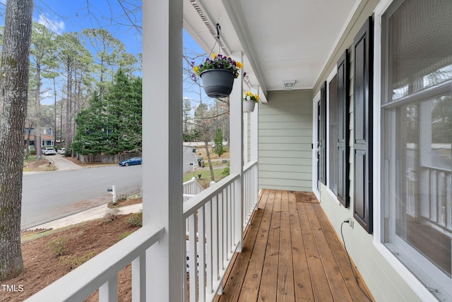 balcony with covered porch