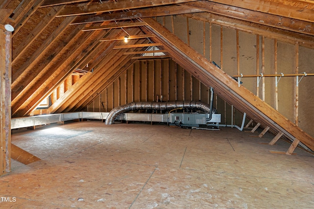 view of attic