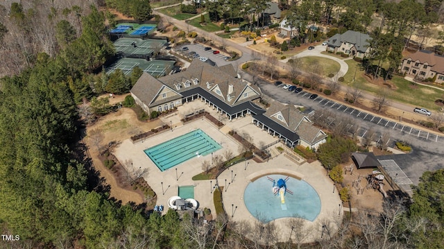 birds eye view of property