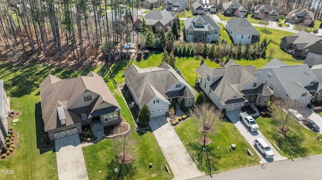 drone / aerial view featuring a residential view