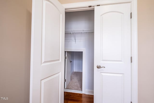 view of closet