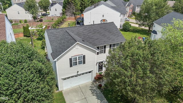 bird's eye view featuring a residential view