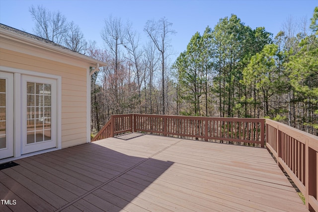 view of wooden terrace