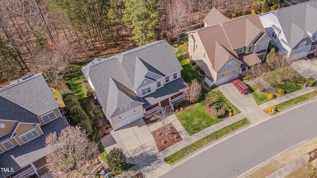 bird's eye view featuring a residential view