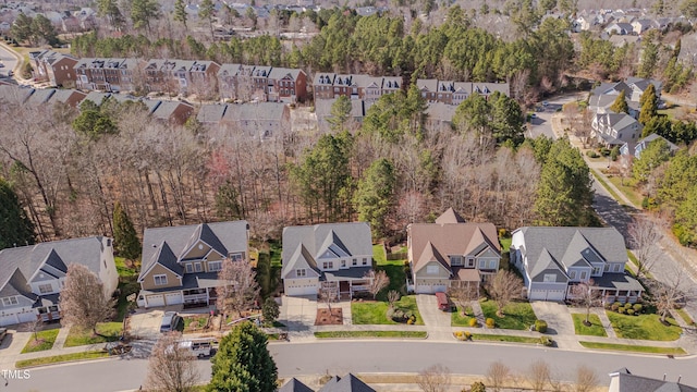 drone / aerial view featuring a residential view