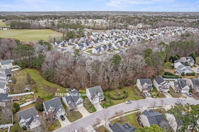 birds eye view of property featuring a residential view