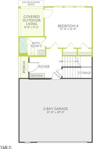 4706 Cypress Tree Ln, Raleigh, NC 27612 - view of room layout